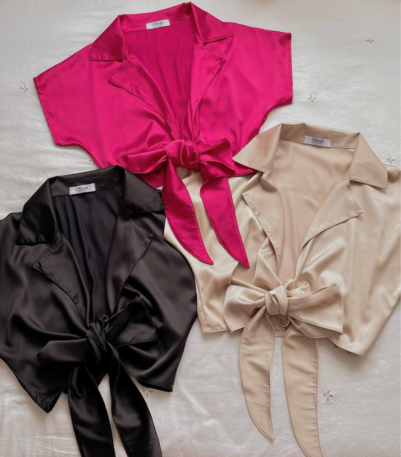 Blusa amarre seda